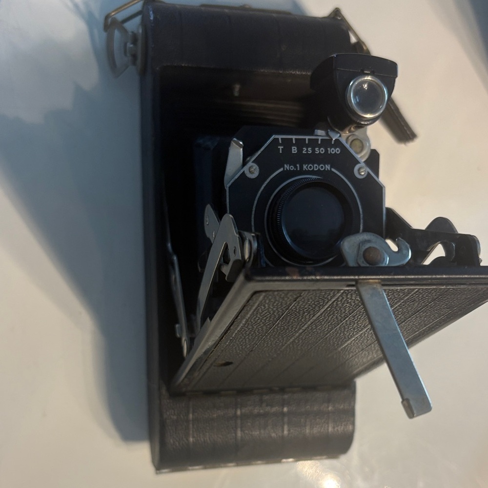 Kodak Black Folding Camera with Silver Accents